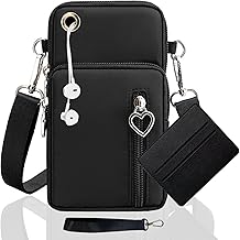 Women's mobile phone bag, shoulder strap, mobile phone, shoulder strap, wallet, mobile phone bag, women's adjustable shoulder strap, running, armbag