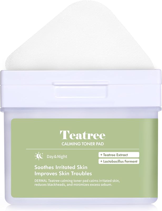 DERMAL Discos de Tônico com Tea Tree 120 unidades e pinça