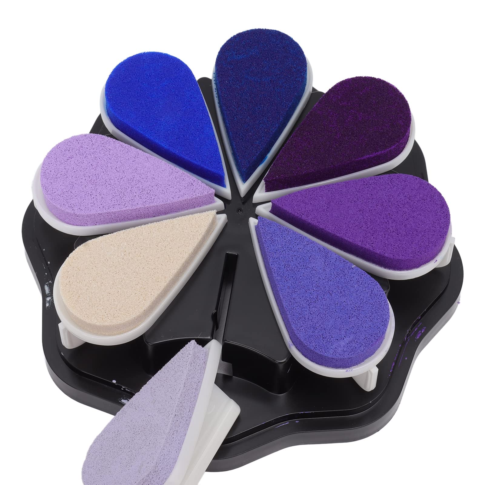 FILFEEL 6er-Set Waschbare Blüten-Stempelkissen in 8 Farben – Ideal für Fingerabdrücke, Hundepfoten & Gummistempel