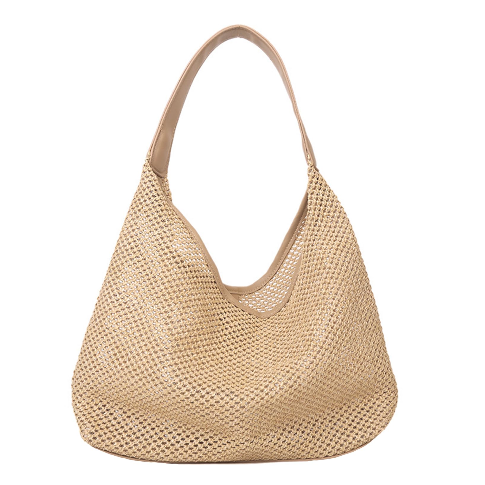 Beach Bags For Women Straw Bag Vacation Summer Large Foldable Straw Beach Bag Tote Woven Shoulder Beach Gifts Mesh Beach Bag
