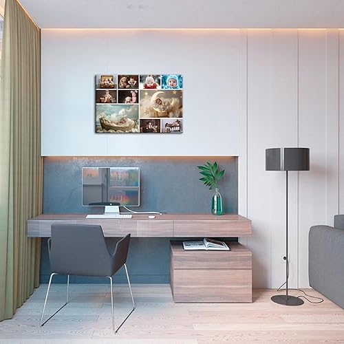 Miniatura 4 de ZHIYYHAO Lienzo personalizable con collage de múltiples imágenes, arte de pared personalizado con múltiples imágenes, arte de pared para niños,