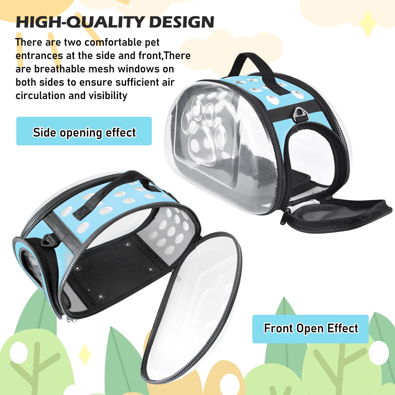 Sac de Transport Lapin, Cage de Transport Lapin Pliable, Caisse de Transport pour Chat pour Meerschweinchen, Chat et Petit Oiseau, Sac de Transport pour Animaux