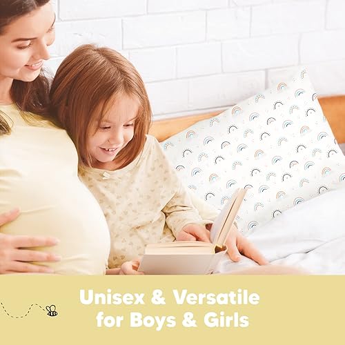 Miniatura 228 de KeaBabies Funda de almohada para niños pequeños de 13 x 18 pulgadas, funda de almohada de algodón orgánico para niños, niñas, funda de algodón suave