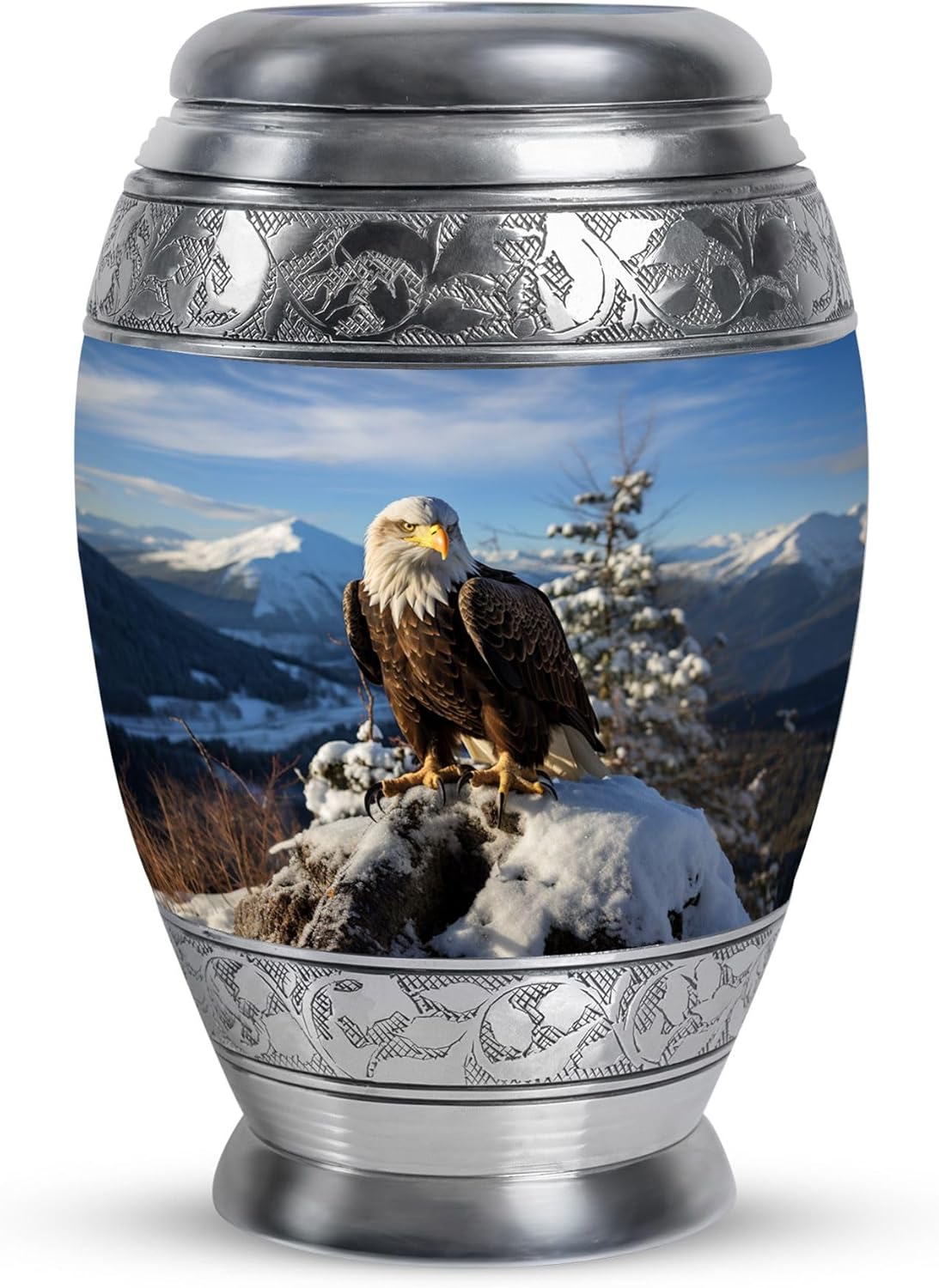 Eagle Urns for Ashes - Memorial Keepsakes for Ashes - Cremation Urns for Adult Ashes Men - Funeral Urns for Human Ashes Adult - Burial Urns for Adult Human Ashes - (3 inch Pack of 1)