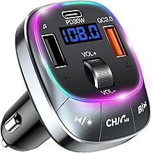 FM Bluetooth FM Transmitter with Fast Charging