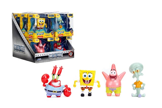 Foto 3 de 8 de Jada Figuras de Metal Bob Esponja 7 cm, 4 Surtidos coleccionables Nickelodeon, Personajes Bob Esponja
