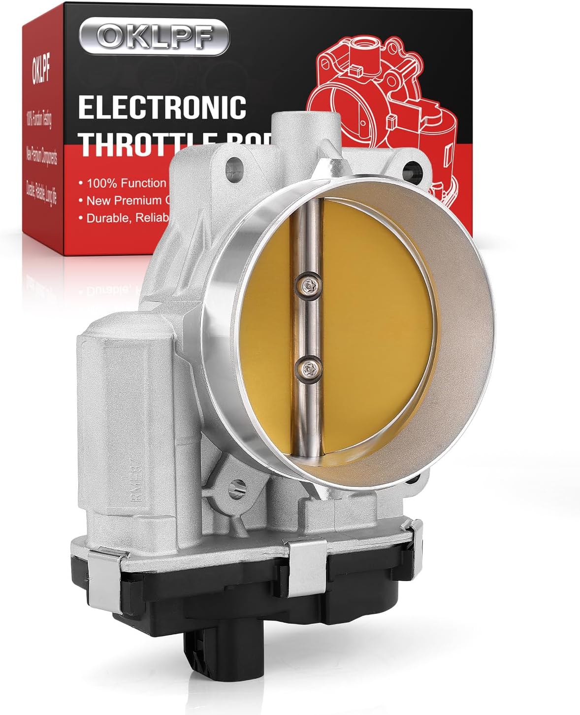 OKLPF Throttle Body Compatible with 09-15 Chevy, Cadillac, GMC, Saab, Hummer-Silverado, Express, Suburban, Tahoe, Sierra, Yukon, 4.8/5.3/6.0/6.2L Throttle Body Replace#12629992
