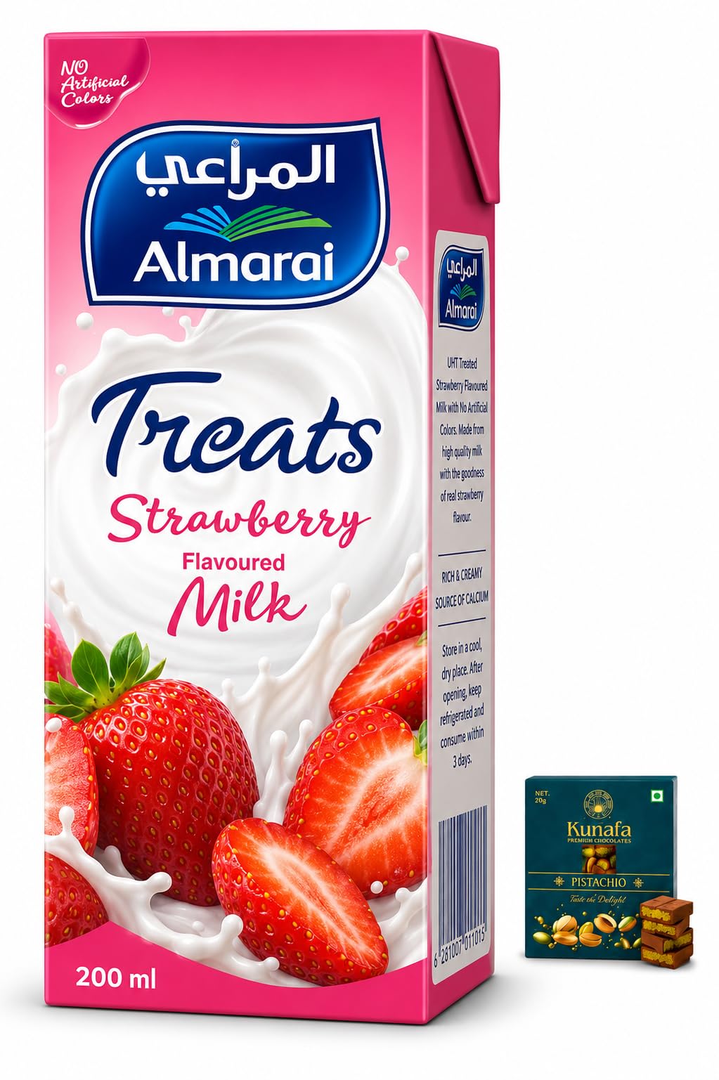 ALMARAI Banana, Chocolate and Strawberry Flavoured Milk (Imported) (3 x 200 ml)-image-46