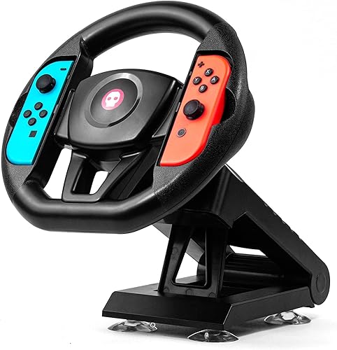 Numskull Nintendo Switch Joy-Con - Accesorio para mesa de volante, accesorio para volante de carreras, color negro