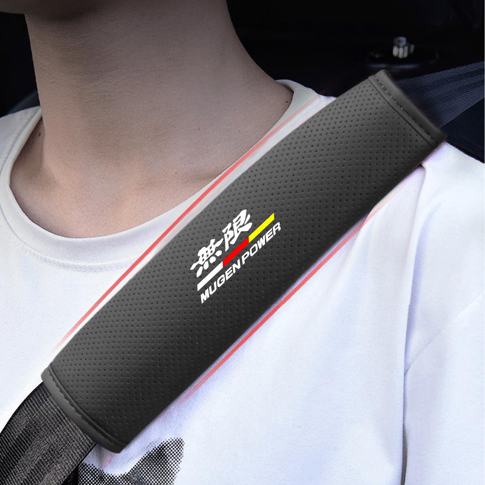 無限 MUGEN 海外純正 シートベルトパッド Amazon | 無限 MUGEN 専用 車 シートベルトカバー 無限 MUGEN 専用