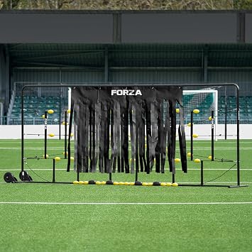 FORZA Full Size Goalkeeper Ball Deflector | Optional Wheels, Sight Screen, Ramp + Tassels | Ideal for Goalkeeper & Soccer Training