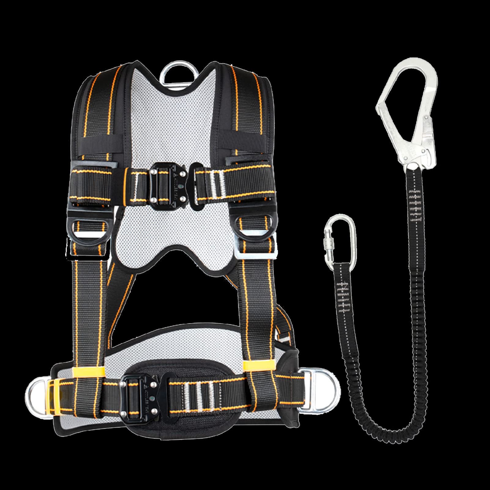 SwaYve Arnés de Seguridad para Trabajos en Altura, Cinturón de Seguridad de Protección para Trabajos Aéreos para Trabajos en Techos, Kit de Detención de Caídas/Kc3