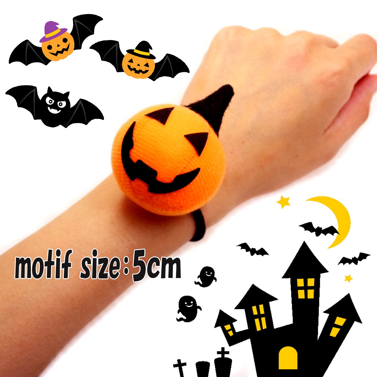 Amazon.co.jp: ヘアゴム ハロウィン ジャックオーランタン かぼちゃ
