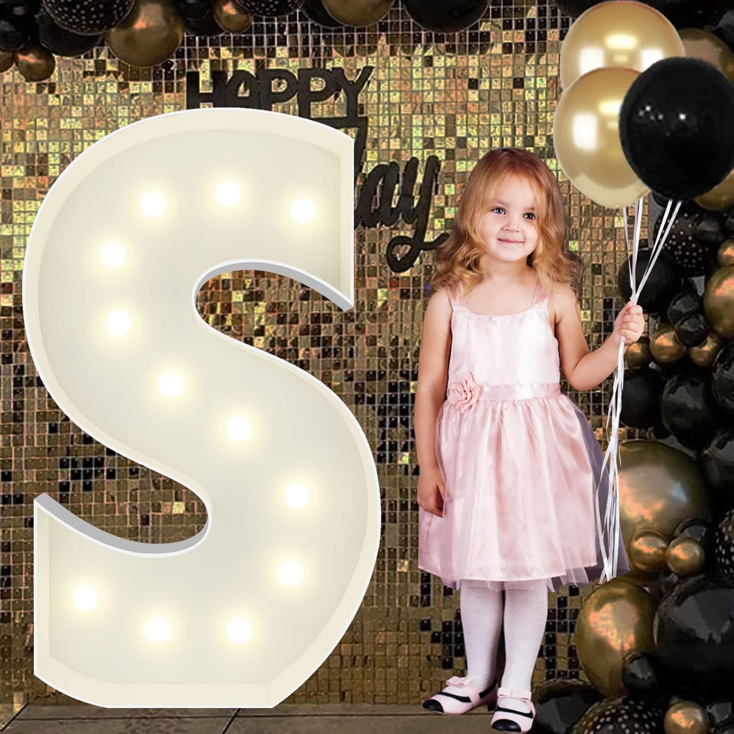 4FT Marquee Light Up Letters E, Big Marquee Letter for Baby Shower Birthday Engagement Wedding Marry Me Party Decor