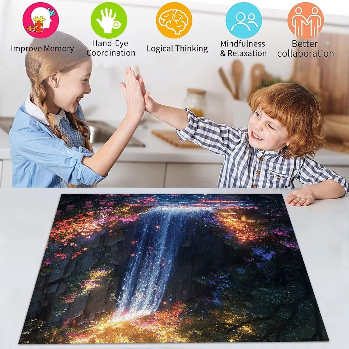 Puzzle Erwachsene 2000 Teile Fallen Landschaft Educa Jigsaw für Kinder ab 8 Jahren Mädchen Jungen, Erwachsene Impossible Klassische Puzzles Schwer, Anspruchsvoll Spielspaß, Geschenke 70x99cm t-844