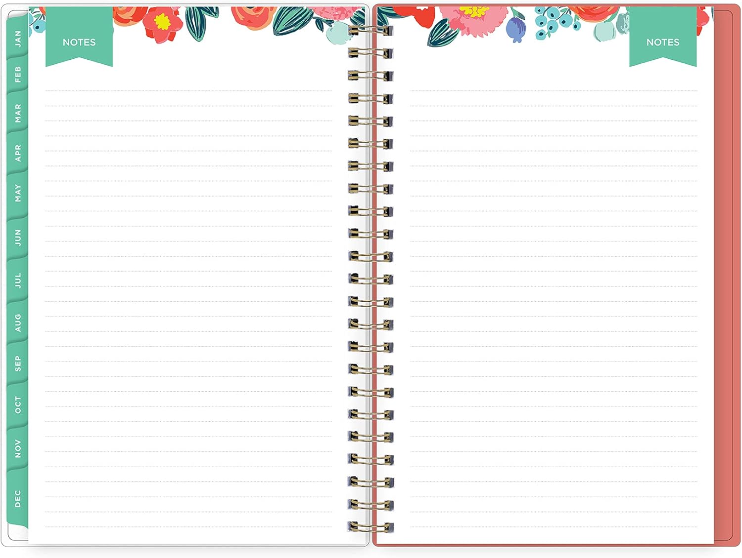 Day Designer for Blue Sky 2022 Weekly & Monthly Planner, 5" x 8", Frosted Flexible Cover, Wirebound, Floral Sketch (137361) : Everything Else