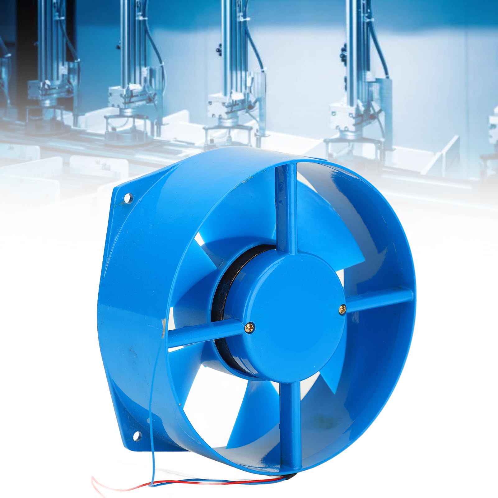 Chrees Ventilador de Flujo Axial Aleación de Aluminio 6 Pulgadas 2500 Tr/min 5.5 M³/min para Equipos de Gabinetes de Servidores 220 V