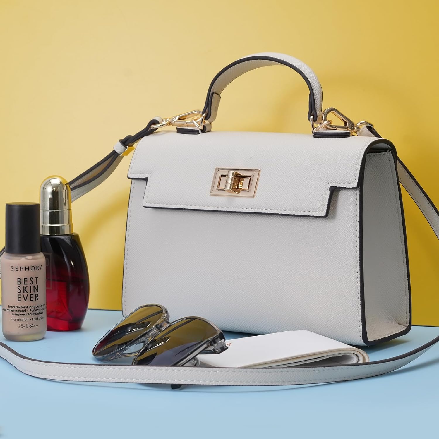 Leather Crossbody Bag and Purses for Women - Luxury Shoulder Handbags with Adjustable Strap Cross Body Bag