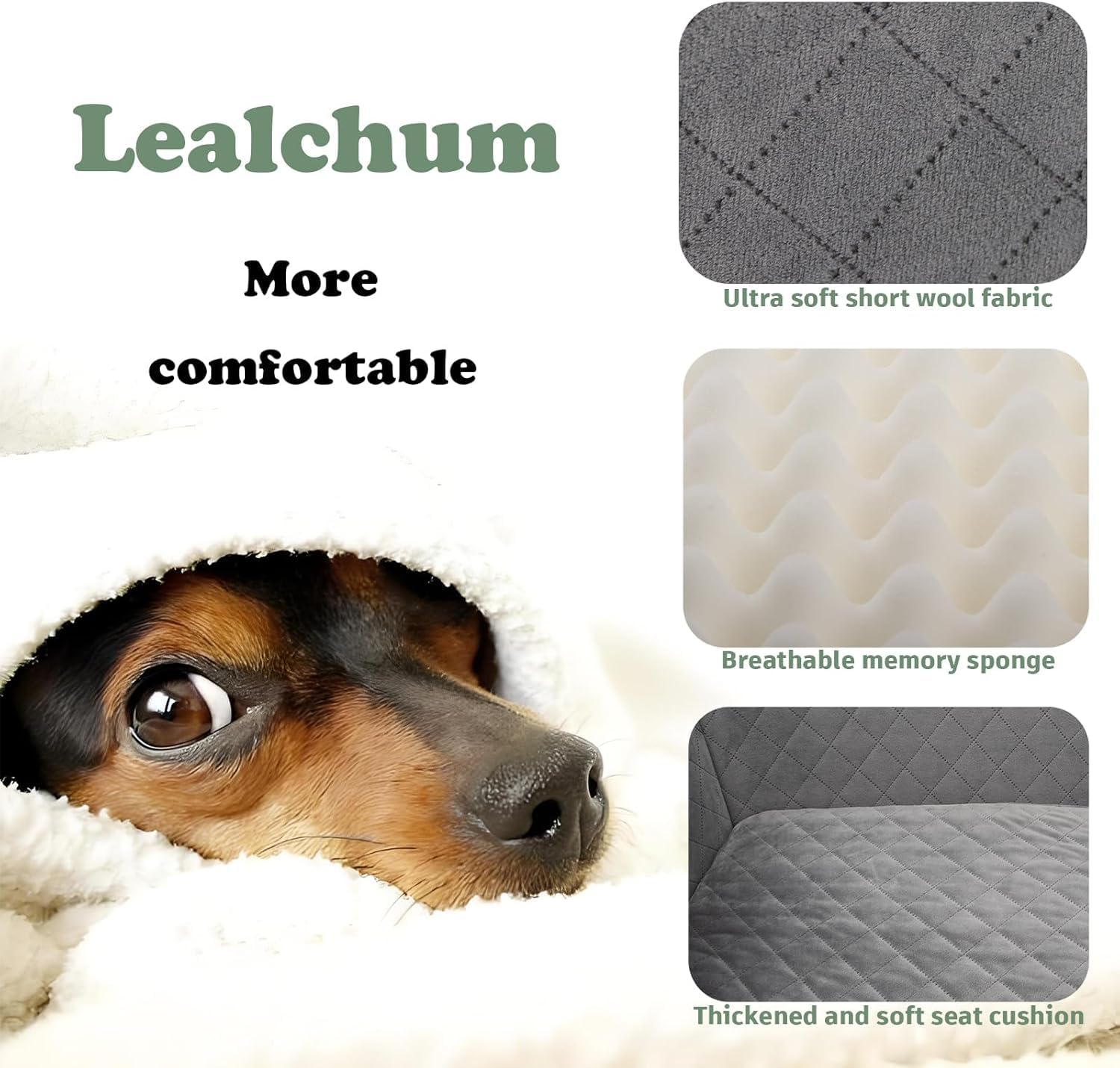 Dog Booster Car Seat for Medium Dogs,Two Clip-On...