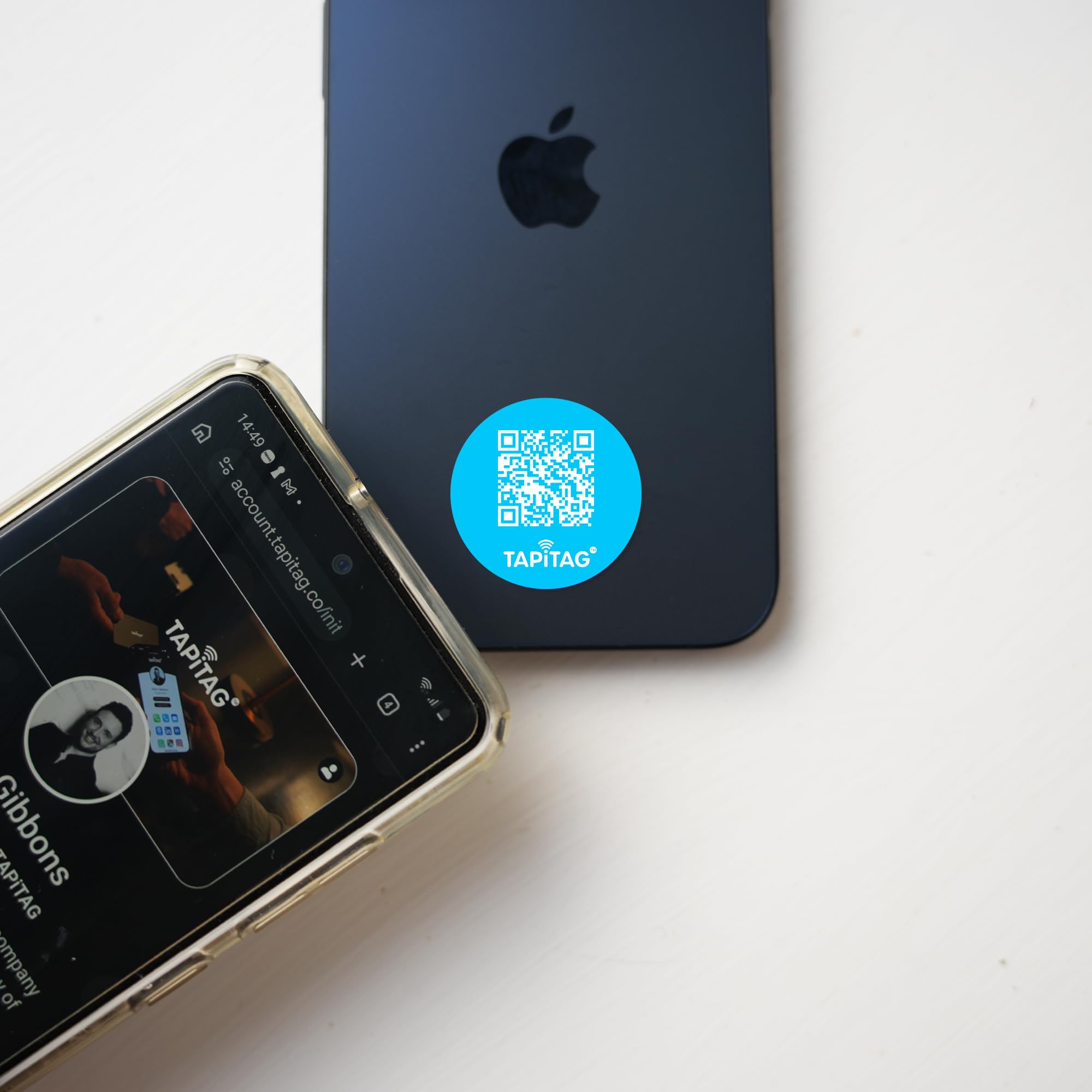 Carte de visite NFC TAPiTAG sans contact avec QR code intelligent - 5
