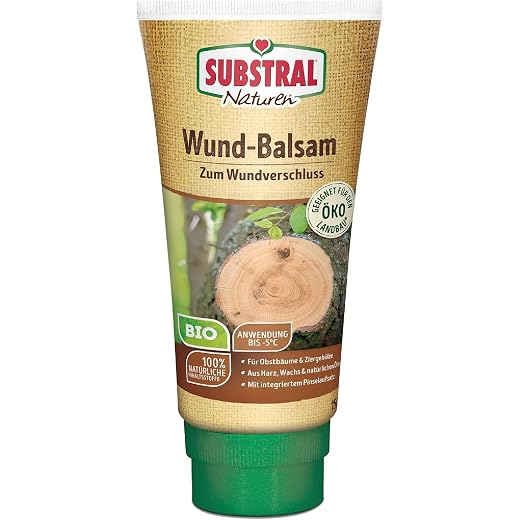 Substral Naturen Bio Wundbalsam, Wundverschlussmittel , das elastische Baumpflaster nach dem Baumschnitt, 150 g