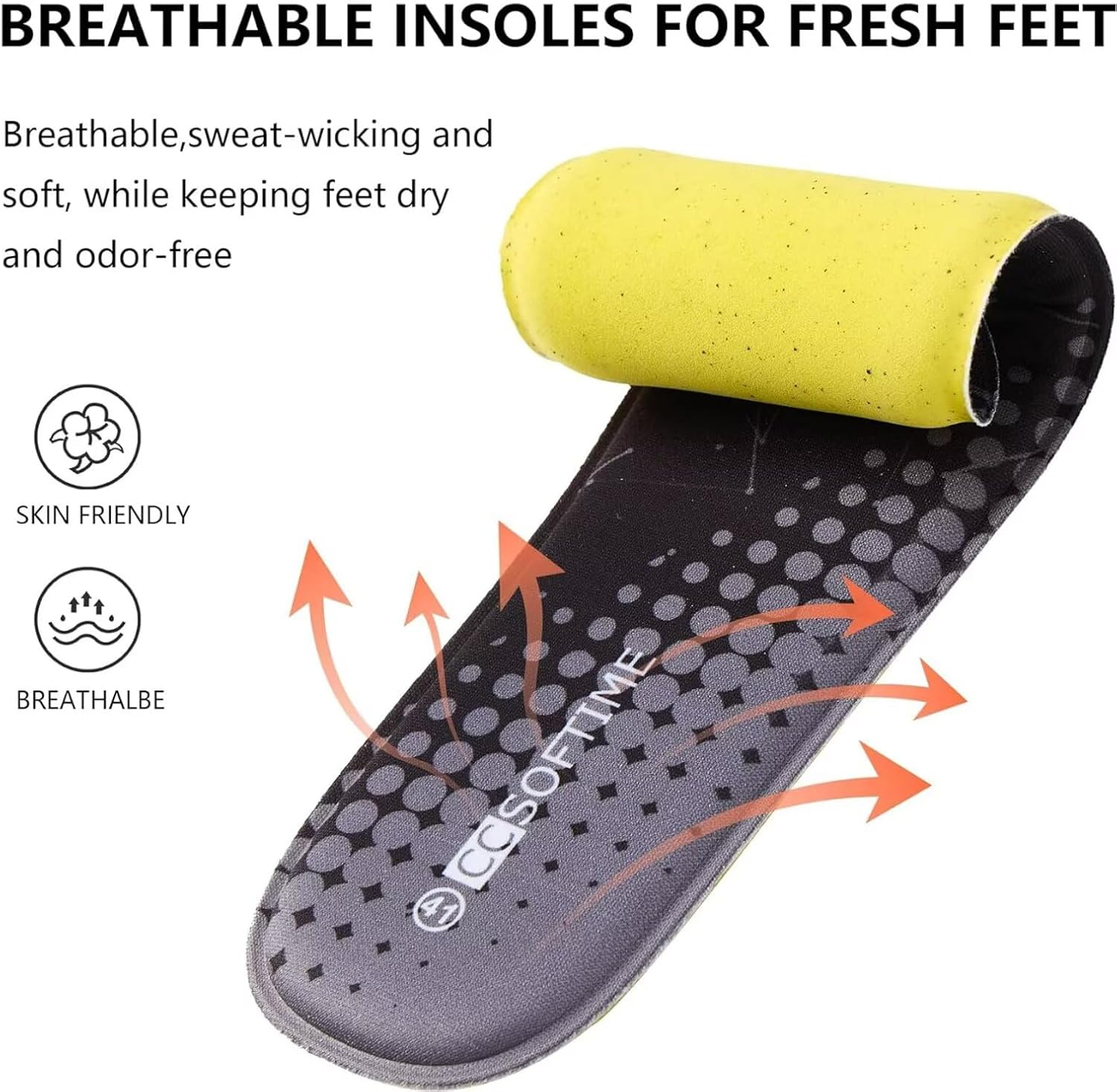 Memory Foam Shoe Inserts for Women, Replacement Insoles for Work Boots Running Shoes Hiking Shoes Sneakers Cushion Shoe Liners Pink W6 - Image 3