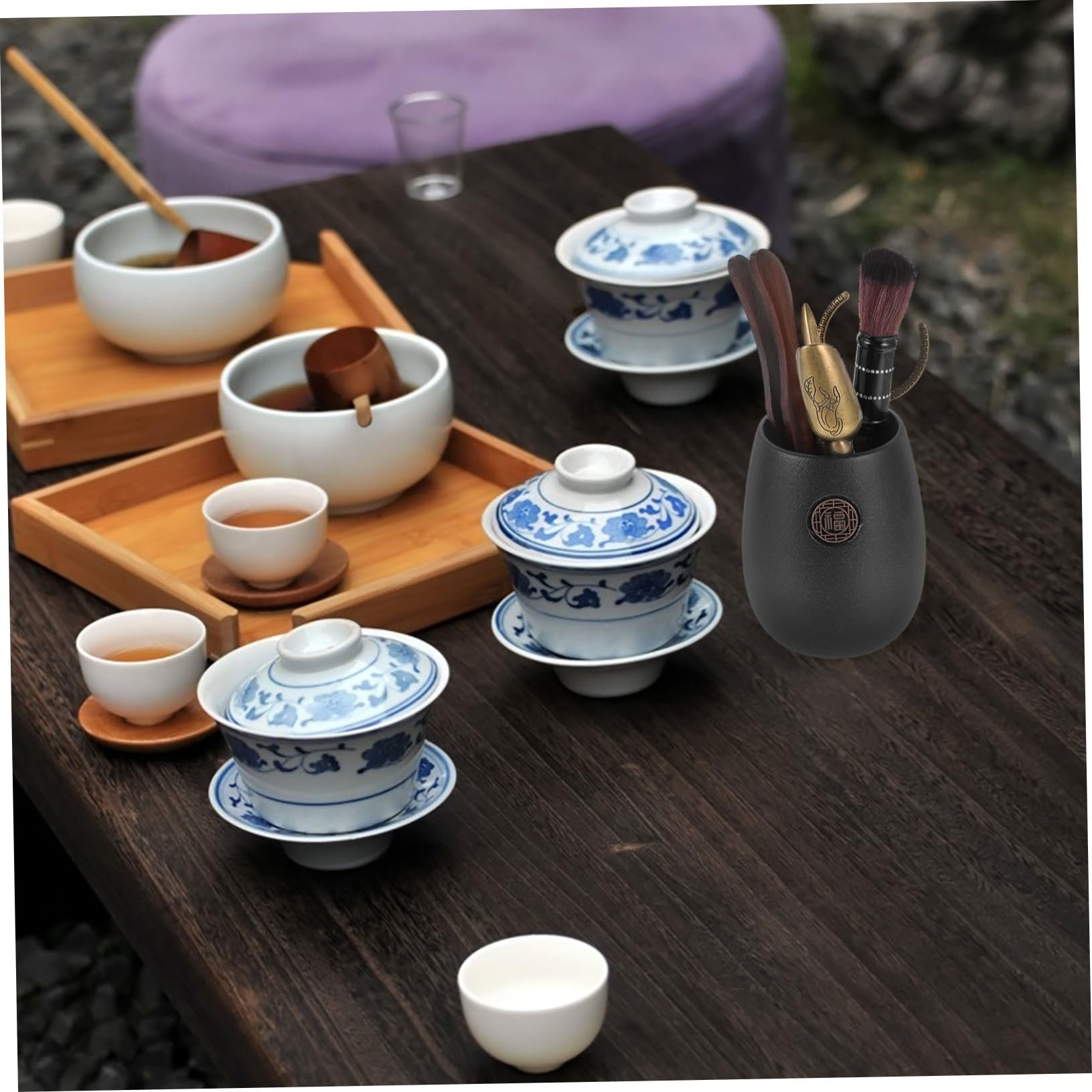 Amazon | MUCKLILY 1 セット 茶道の六紳士 茶道キット プー茶ツール