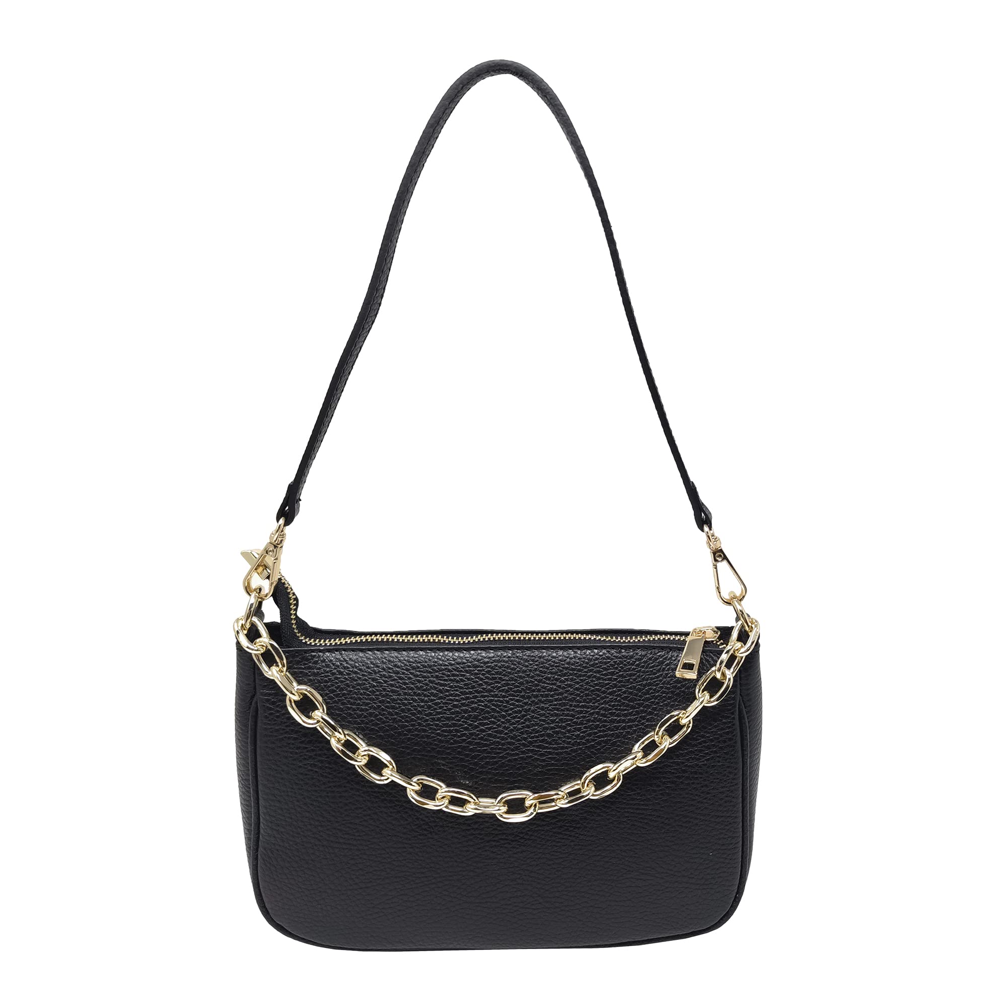 Chicca Borse Pochette Borsetta Donna in Pelle Italiana Tracollina
