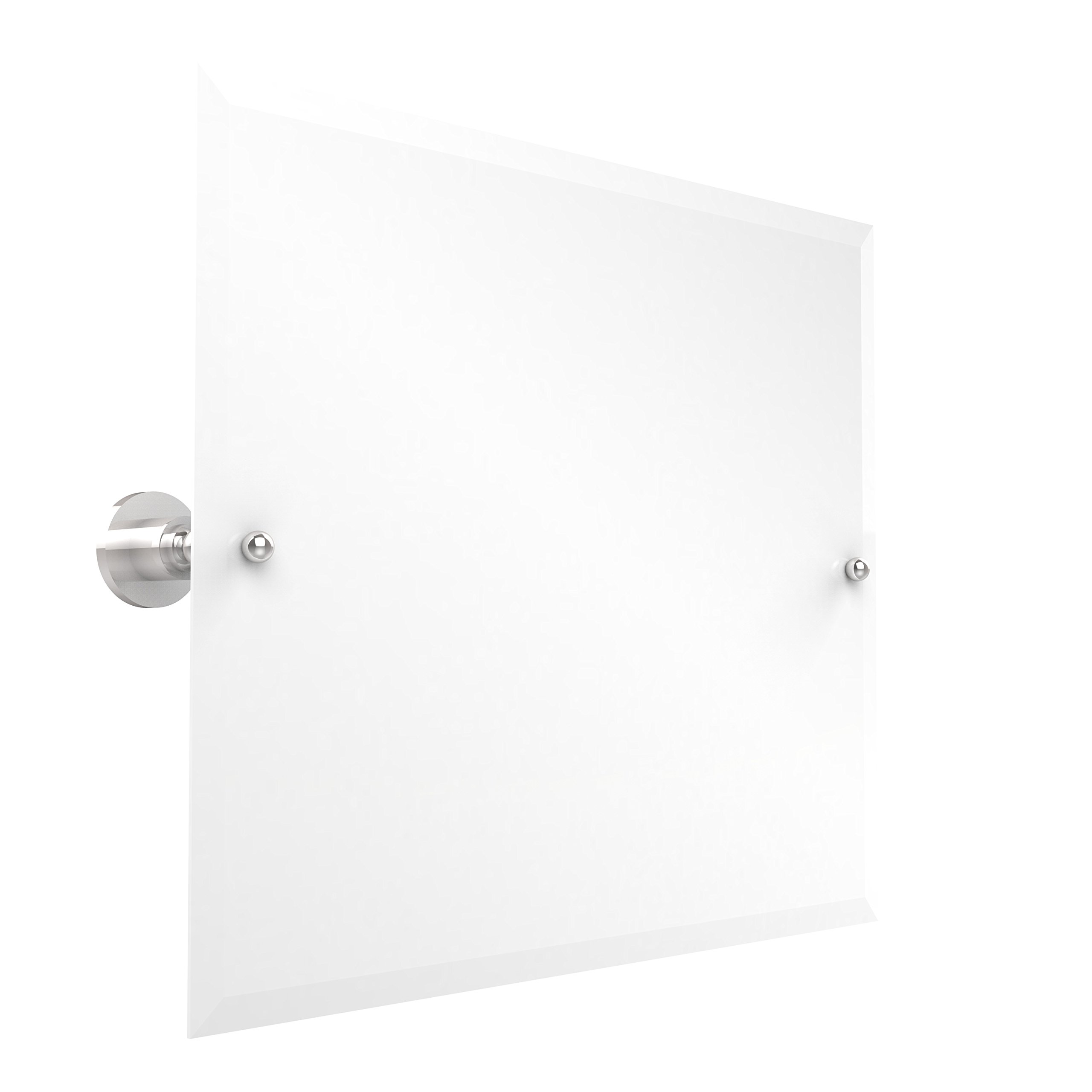 Allied BrassAP-93 Frameless Landscape Rectangular Tilt Beveled Edge Wall Mirror, Polished Chrome