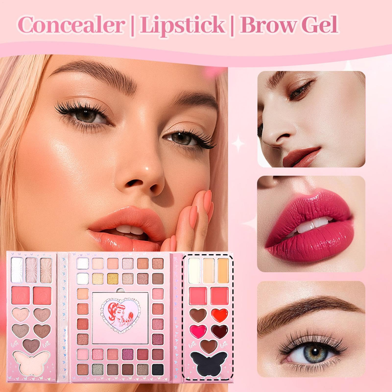 Palette di ombretti | Kit di trucco a 32 colori, palette di ombretti nudi, per donne, adolescenti, adulti, principianti, viaggi, casa, navetta giornaliera, incontri e