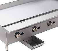 Vista 2 de Winco Plancha comercial de gas natural, 48