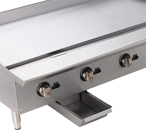 Miniatura 2 de Winco Plancha comercial de gas natural, 48"