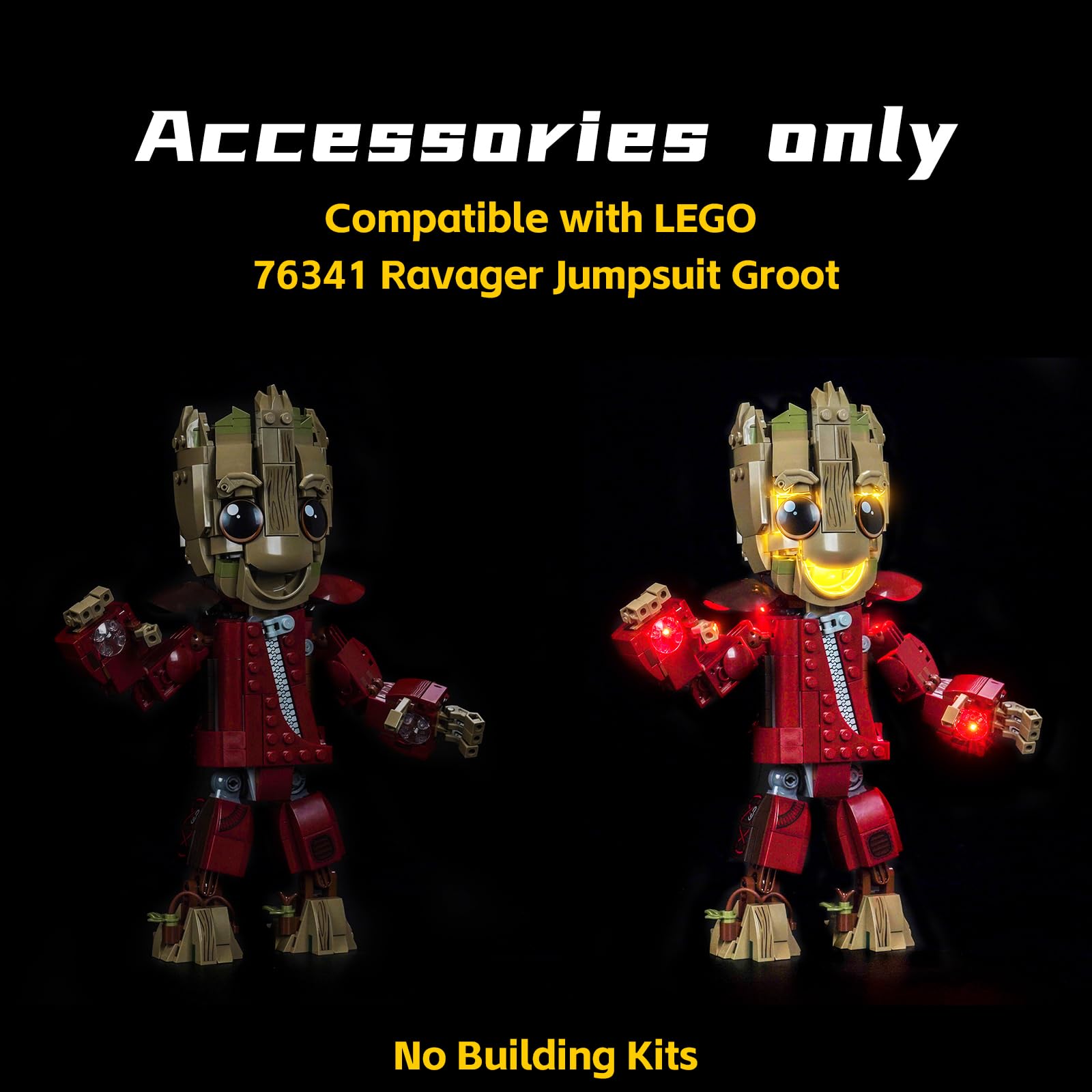 Light Kit Compatible with Lego 76341 Ravager Jumpsuit Groot (No Model) - Image 3