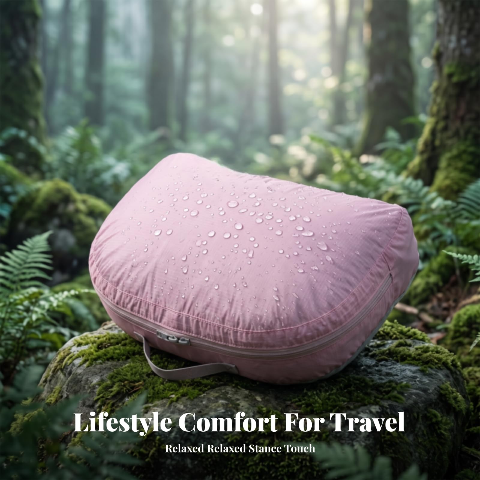 Almohada Pequeña Viaje Compacta | Cómoda, Almohada Camping con Cremallera, Ave, para Senrismo, Viajes, Mochileros,