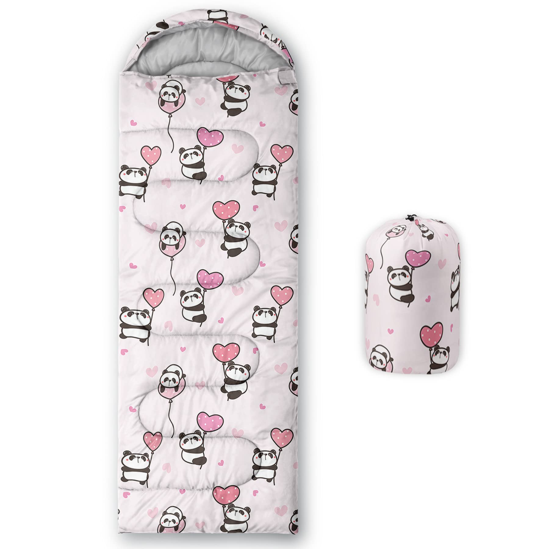 QOOMO Camping Sleeping Bags,3 Season Warm & Cool Weather,Lightweight,Waterproof Sleeping Bags for Adults & Kids,Traveling,and Outdoors,Camping Gear Equipment