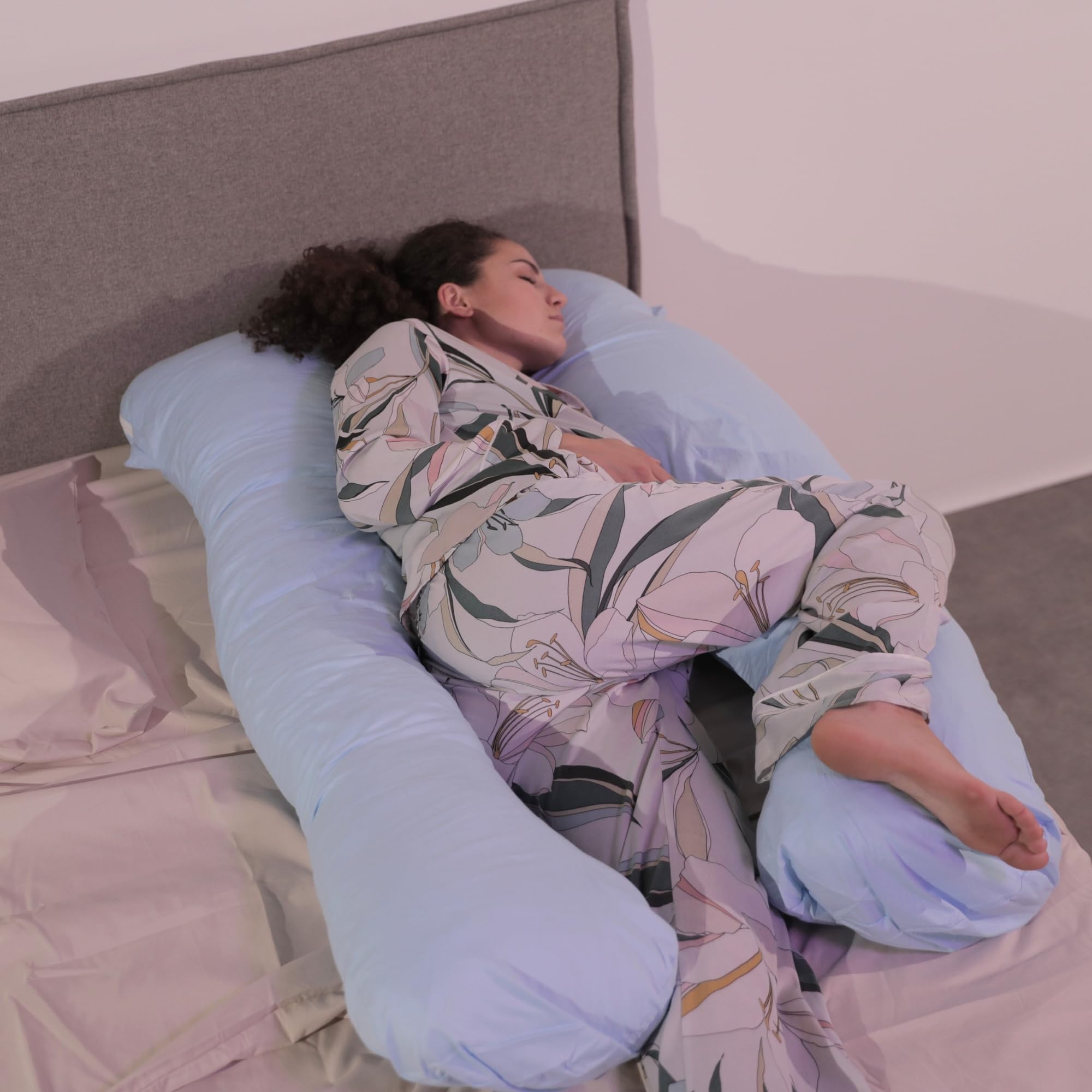 Oreiller De Grossesse En Forme De U – Soutien Confortable Pour Dormeurs Latéraux, Allaitement - 4