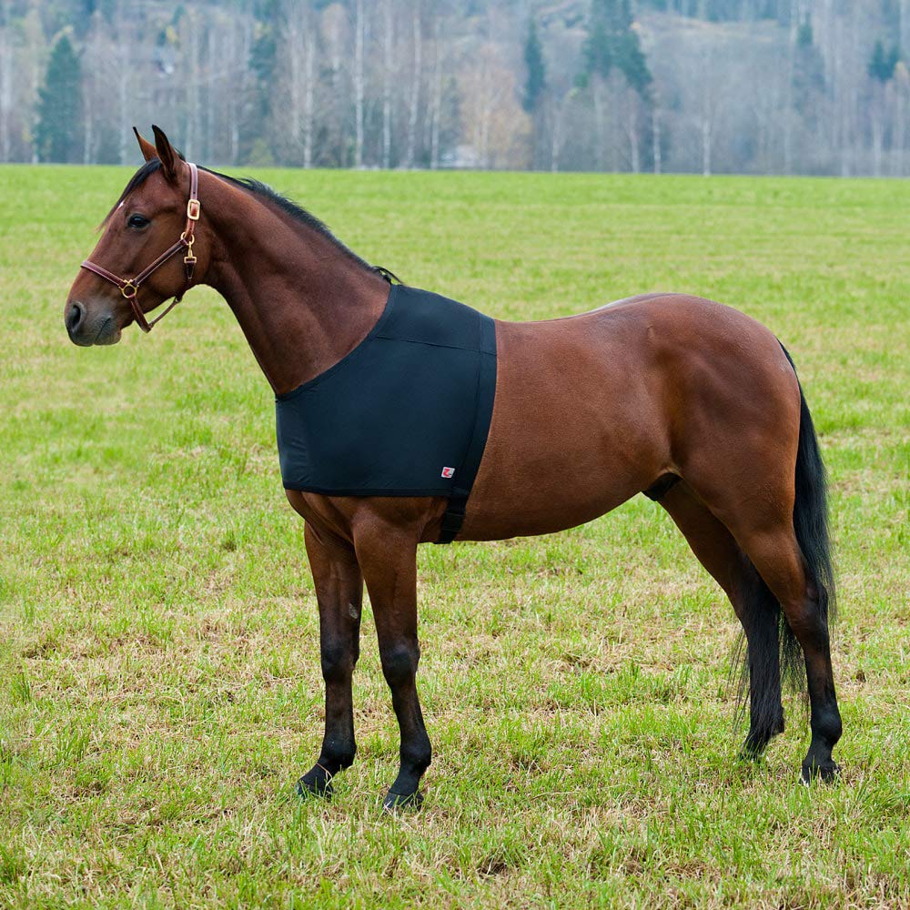 Couverture de cheval 150g Avalanche Horze bleu marine L imperméable et respirante pour l'extérieur