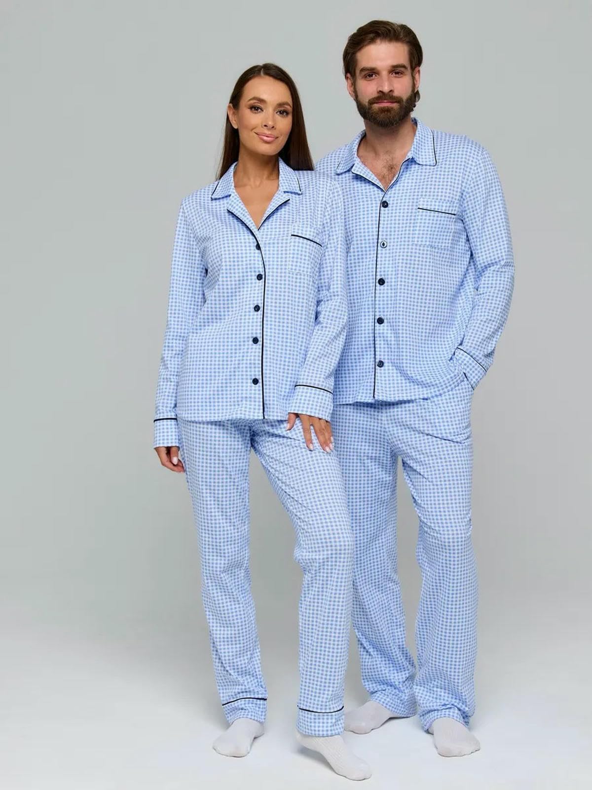 Pijamas Conjunto Pantalones De Manga Larga Pajamas Juego Pijama A Cuadros Ropa Casa-Verde-s