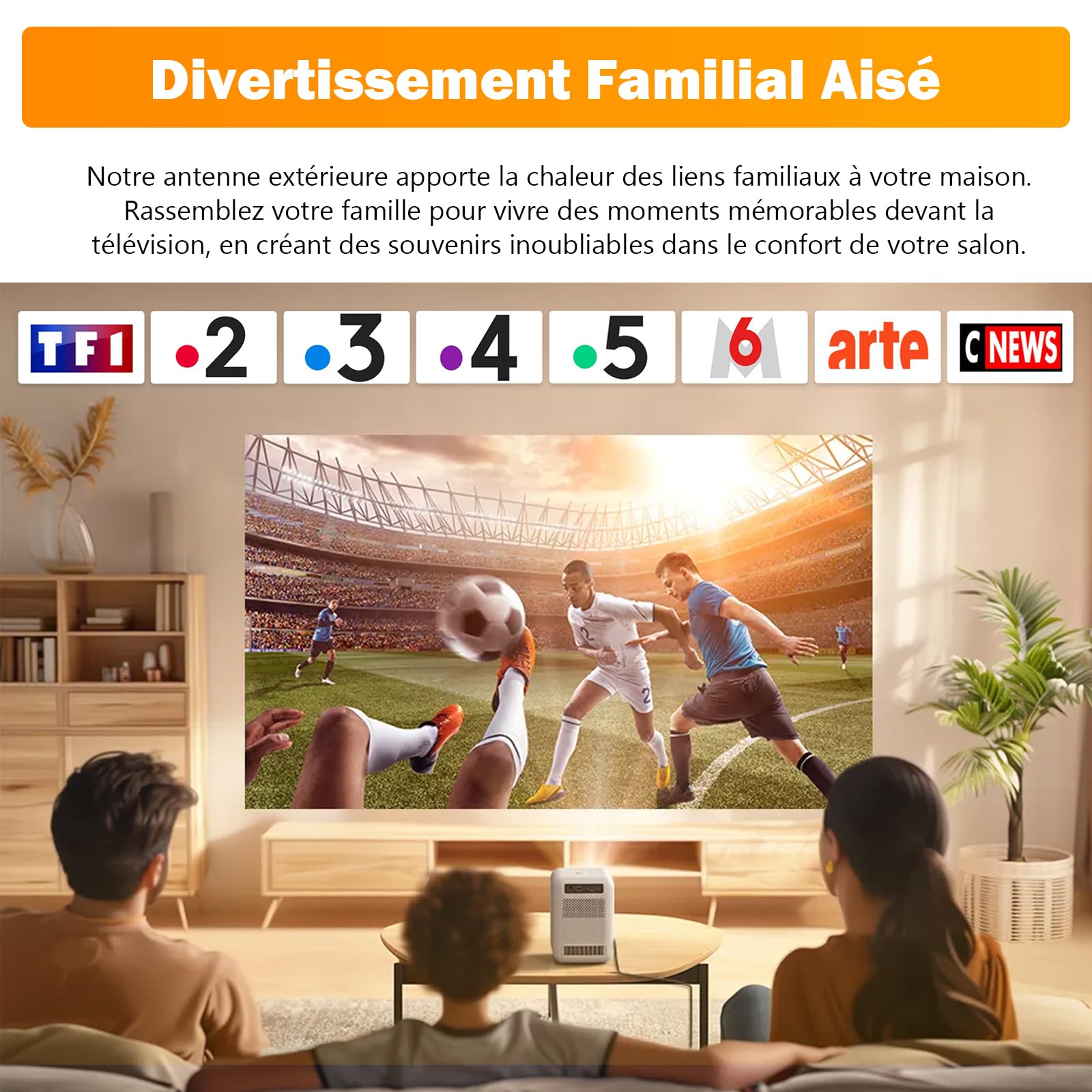Antenna TV esterna HD Yagi, Rastrello TNT DVB-T2 a lungo raggio, ricezione digitale stabile 4K UHD, compatibile con TV e Smart TV, modello anti-intemperie con cavo coassiale, 10 m