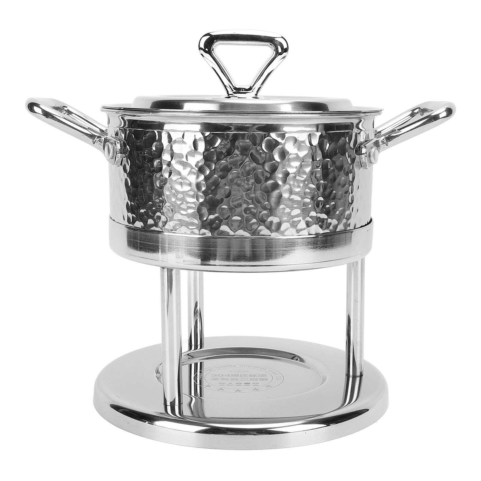 Estufa de un Quemador de Acero Inoxidable, Mano de Obra Fina, Estufa de Olla Caliente Simple y Limpia para el Hogar