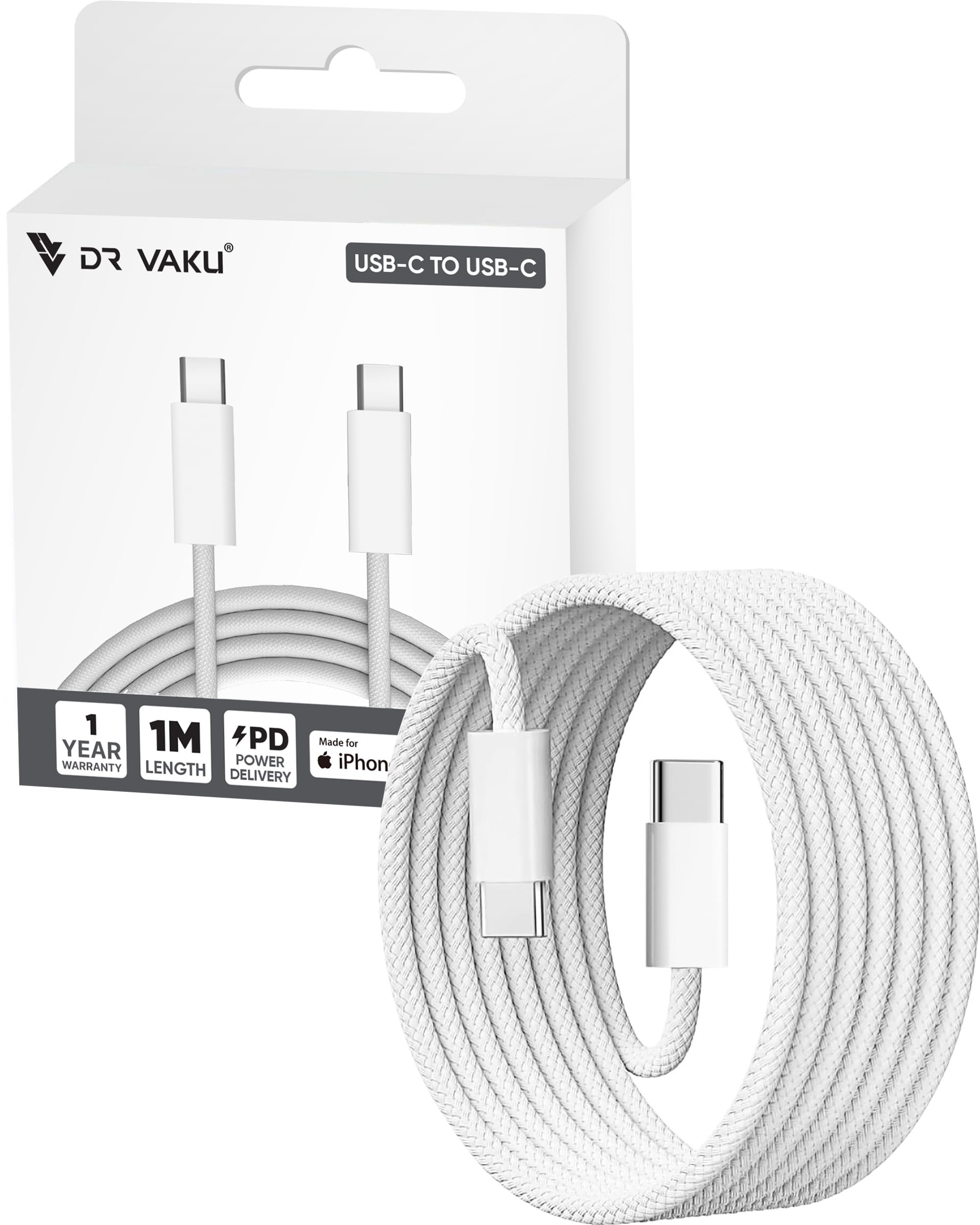 iPhone Charger Cable(MFi Certified) Type C to Type C Cable for