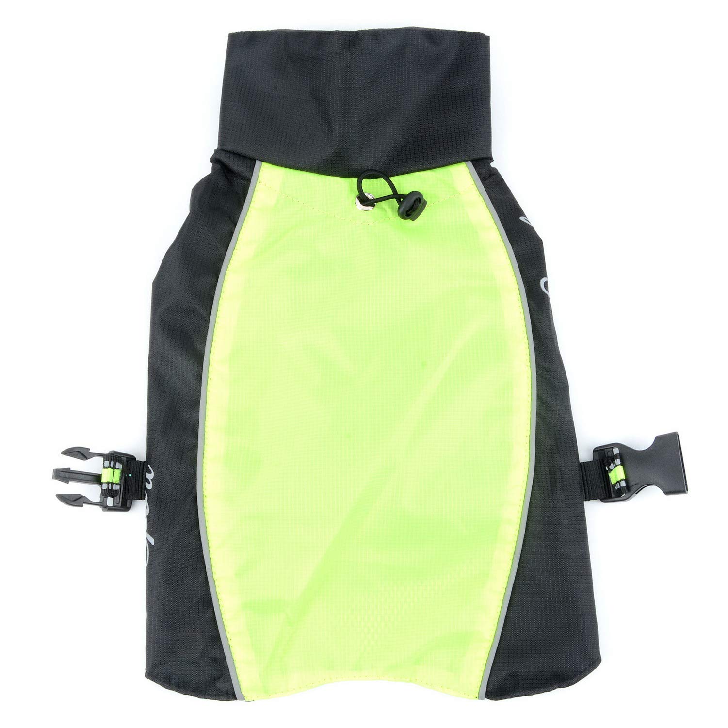 Zunea Manteau Imperméable pour Petit Chien Chat Réfléchissant Veste de sécurité Coupe-Vent Légère Doublée en Maille pour Chiot Vêtements de Chasse/Randonnée pour Les Jours Pluie Vert M