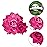 Topbuti Rose Hair Clip Flower Hairpin Brooch Floral Clips, 4 Pcs Fabric Rose Flowers Hair Clips Mexican Hair Flowers Pin up Headpieces for Woman Girl Wedding Party Mother\'s Day (Hot Pink)