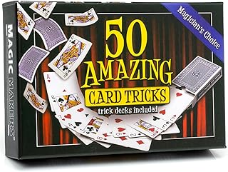 Magic Makers 50 Amazing Card Tricks Kit for All Ages - Trick Decks Included