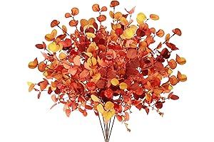 6 Pcs Fall Stems for Vases, Artificial Pumpkin Berry Stems for Autumn Indoor Outdoor Decorations