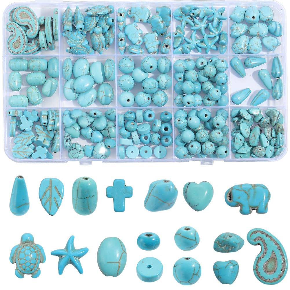 Perles turquoises tortues et étoiles pour créer vos bijoux de plage cet été
