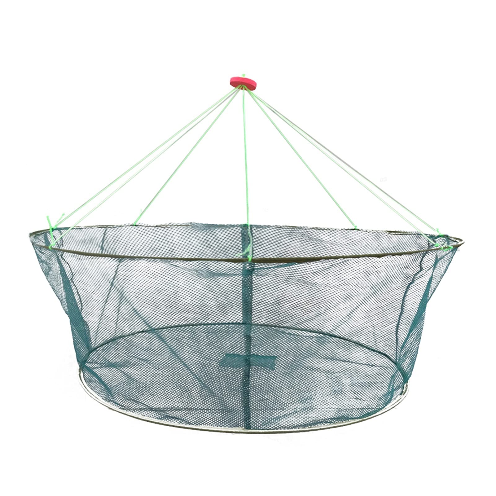 Liudan Epuisette de Pêche Piège de pêche Pliable Net Crabe crevette Cage Cage de Poisson de Poisson extérieur réseaux Maille Portable de pêche Facile Accessoires de Pêche