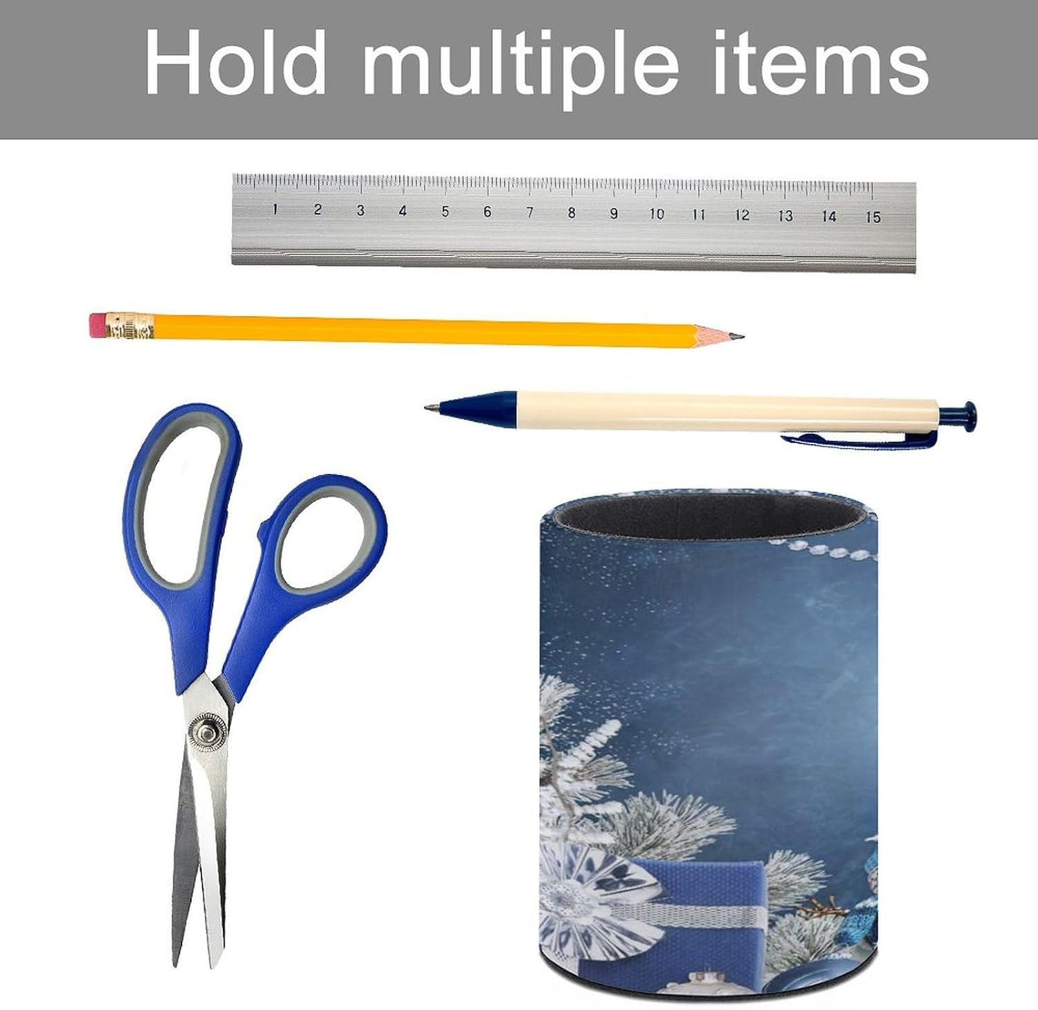 Gifts Snowman Pen Holder Round Pencil Box Pen Cup image 5