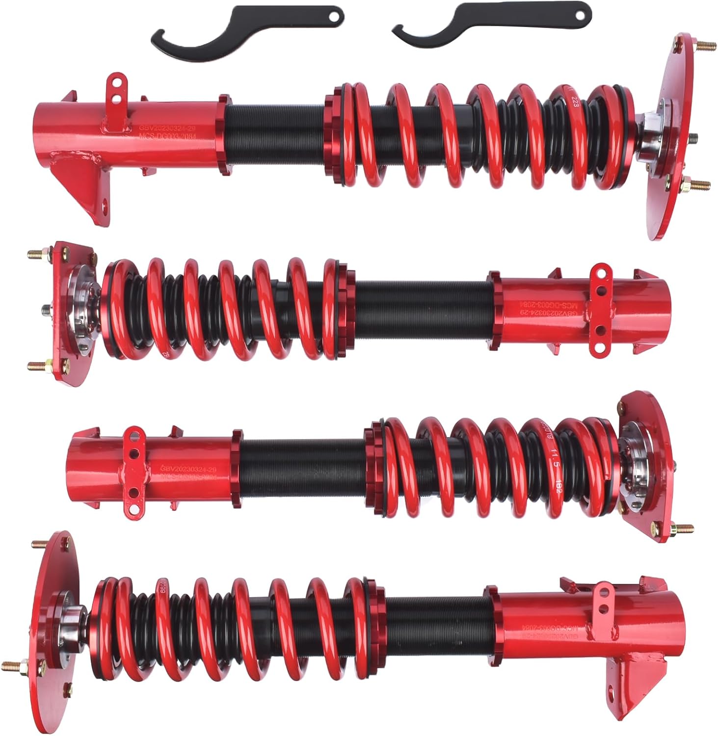 GELUOXI Coilovers Suspension Lowering Kit Shocks Adjustable