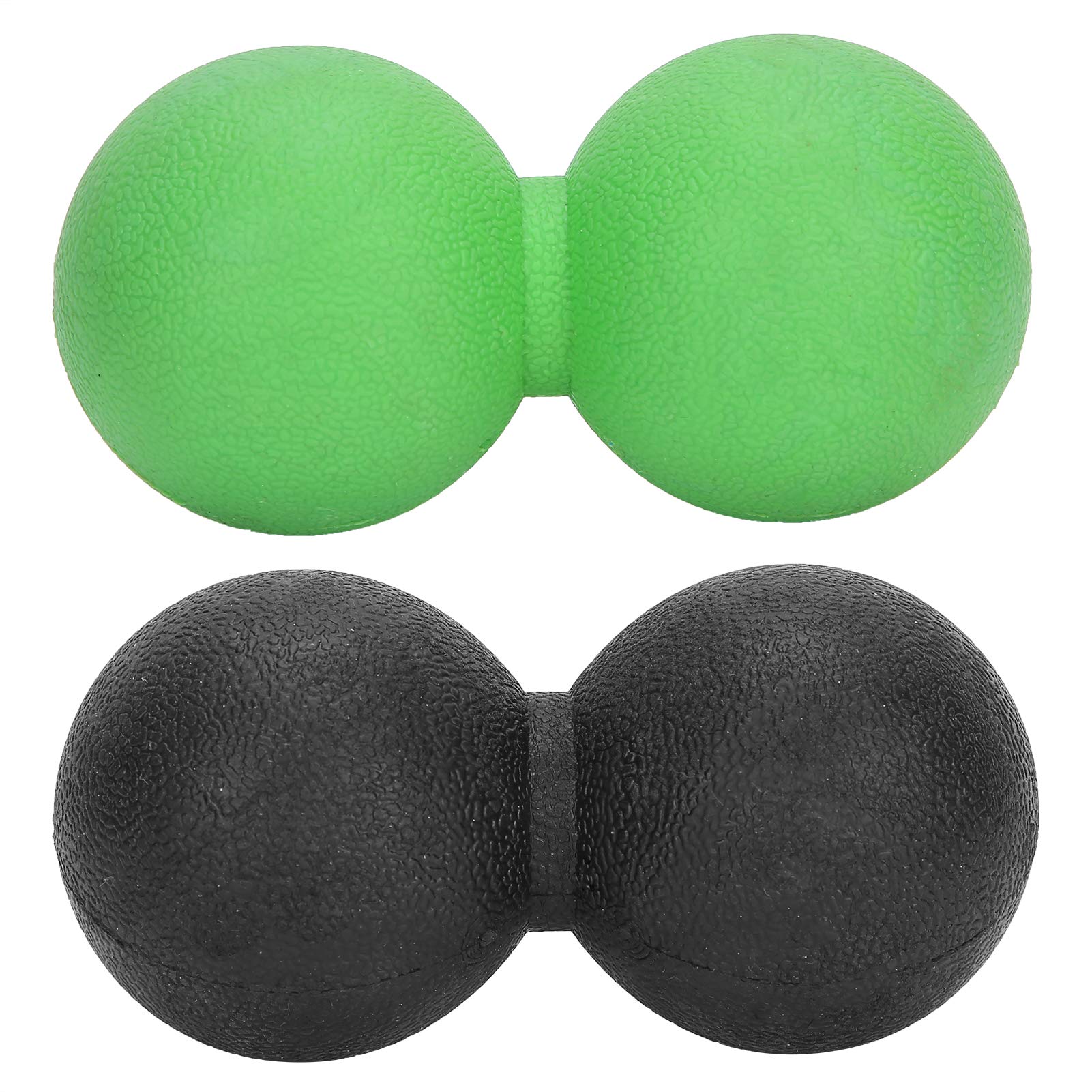 Hidyliu Yoga-Massageball-Set für Muskelentspannung und Triggerpunkttherapie – Tragbare TPR-Massagebälle, Geeignet für Sportler und Büroangestellte, 3er-Pack (Schwarz+Rosarot+Grün)